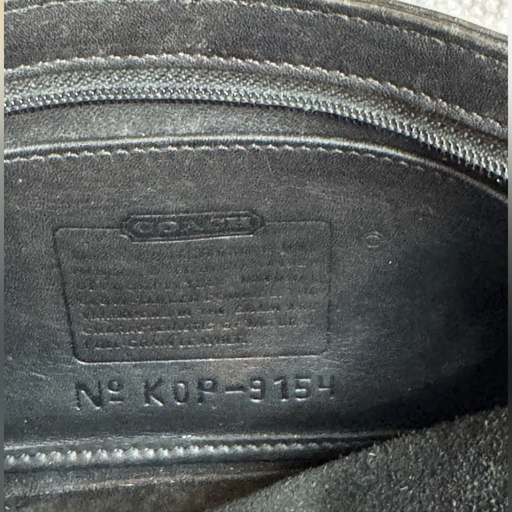 Vintage Coach Black Leather Suede Interior 9154 - Picture 2 of 5